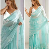 Festive Zimmi Embroidered Saree