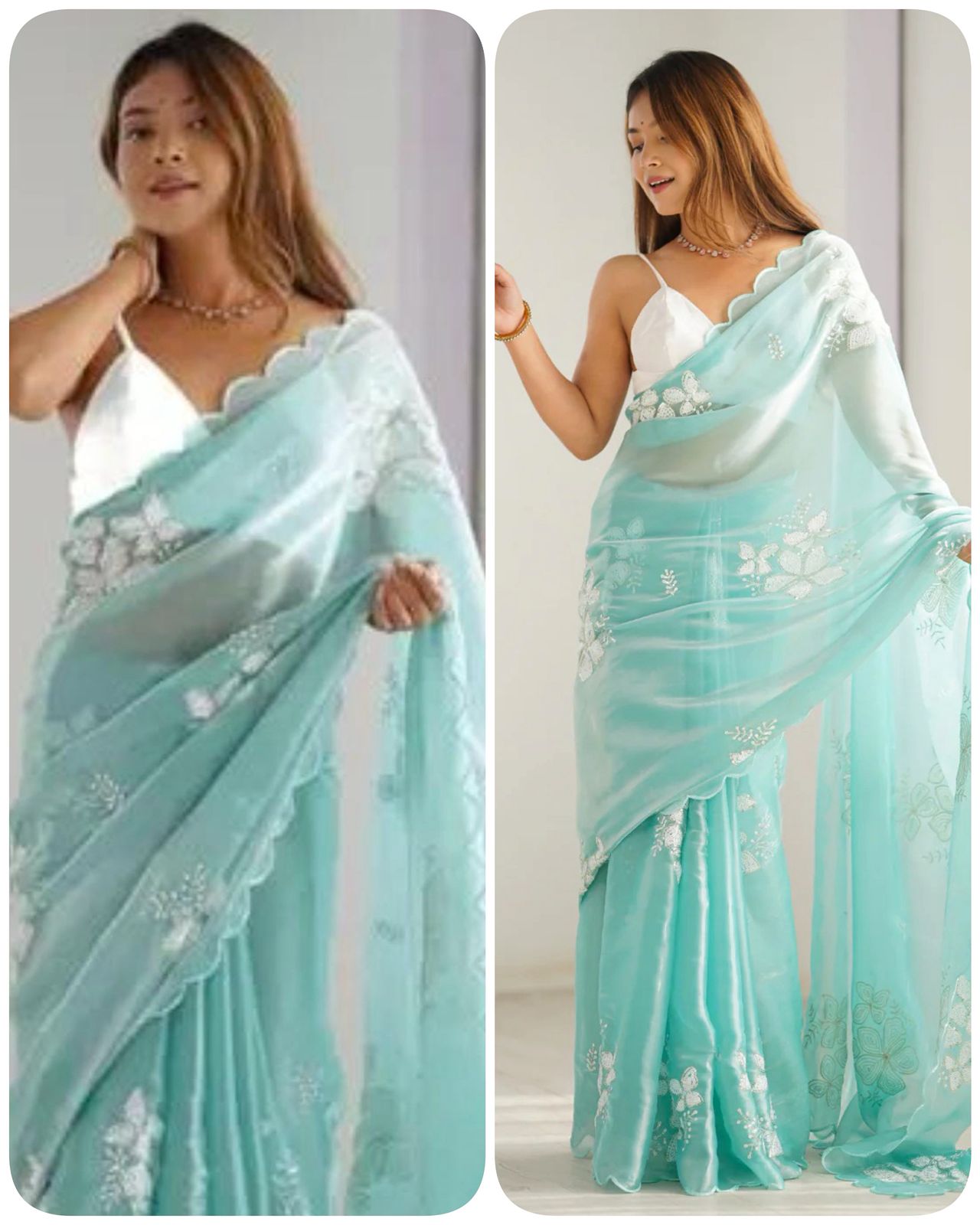 Festive Zimmi Embroidered Saree