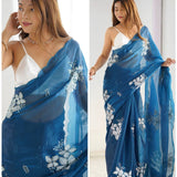 Festive Zimmi Embroidered Saree