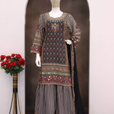 Reshmi Natural Creap Pakistani Suit