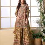 Reshmi Natural Creap Pakistani Suit