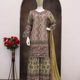 Reshmi Natural Creap Pakistani Suit