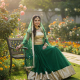 Wedding Net Sequence Work Lehenga