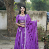 Elegance Chinon Embroidered Lehenga