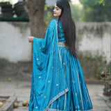 Elegance Chinon Embroidered Lehenga