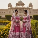 Senhora Premium Net Embroidered Lehenga