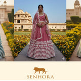 Senhora Premium Net Embroidered Lehenga