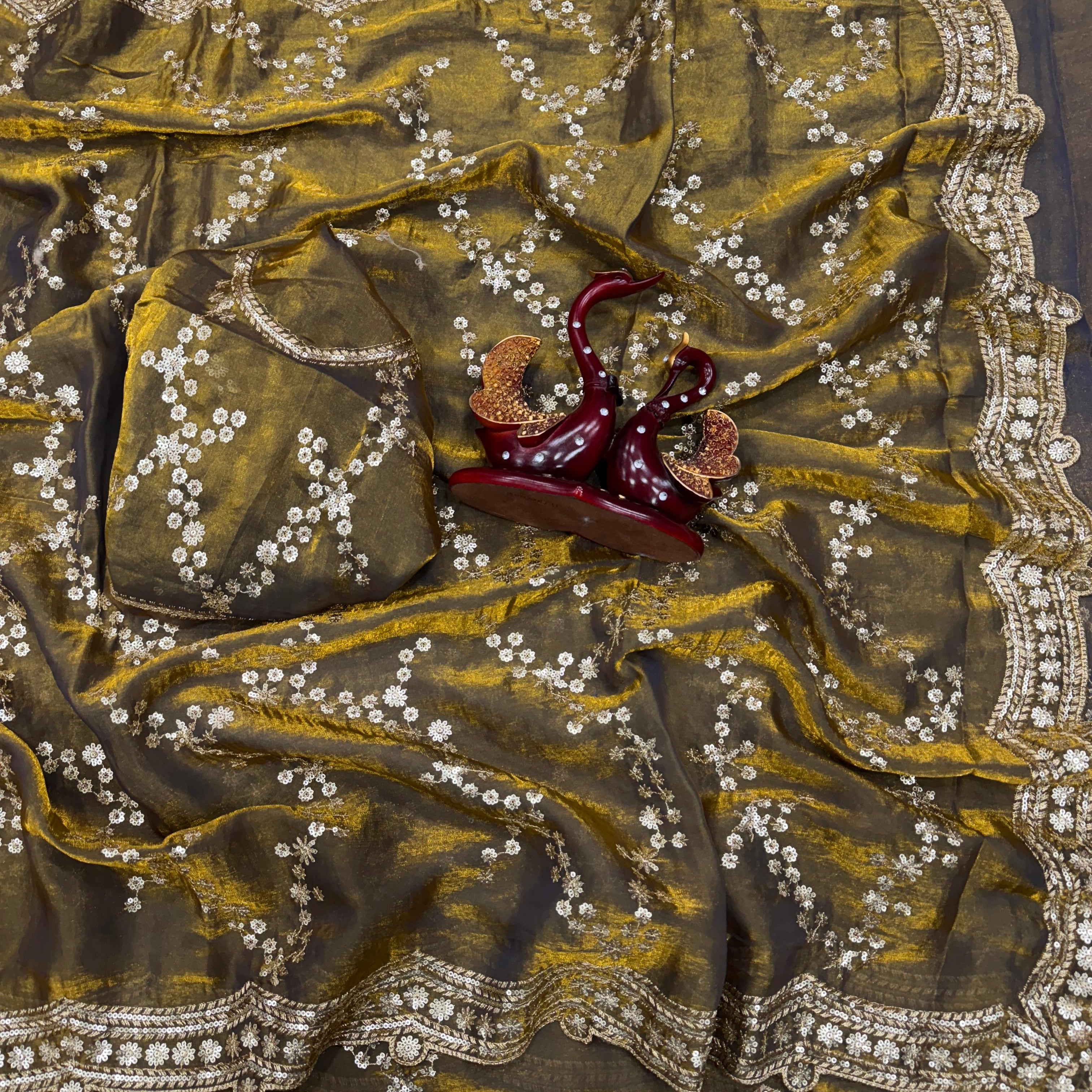 Trending Soft Silk Sequence Saree