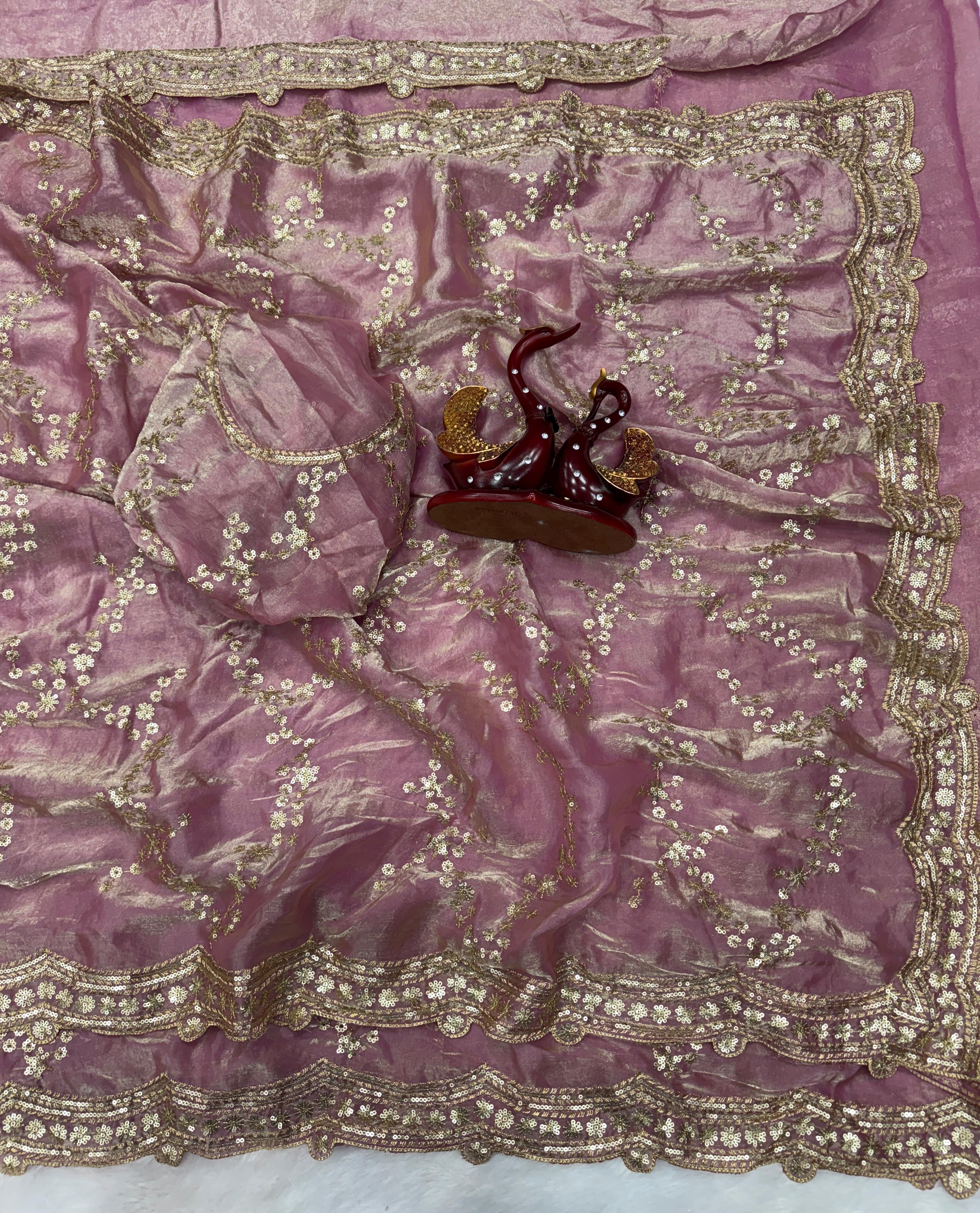 Trending Soft Silk Sequence Saree