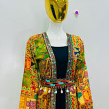 Classical Printed Crape Gown