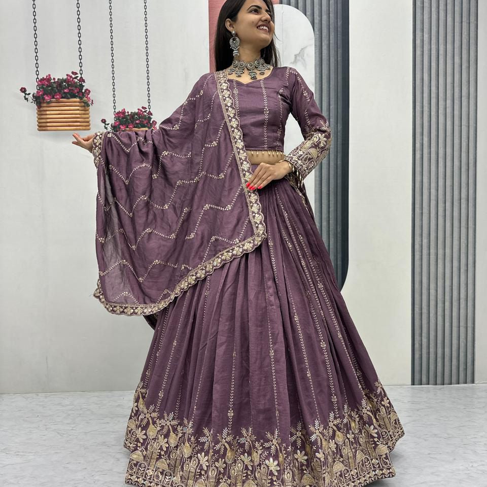 Classy Vichitra Silk Lehenga Choli