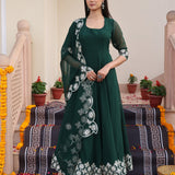 Designer Green Anarkali Gown