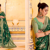 Luxurious Raj Mahal Crepe Silk Saree
