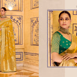 Luxurious Raj Mahal Crepe Silk Saree