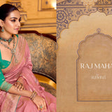 Luxurious Raj Mahal Crepe Silk Saree