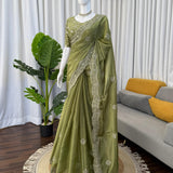 Wardrobe Jimmy Chu Embroidered Saree