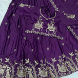 Traditional Silk Embroidered Lehenga
