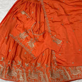 Traditional Silk Embroidered Lehenga