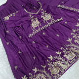 Traditional Silk Embroidered Lehenga