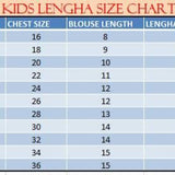 Kids Mustard Soft Lichi Silk Lehenga