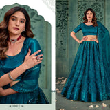 Stunning Net Embroidered Lehenga