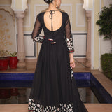 Black Dashing Georgette Anarkali Gown