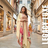 Stylish Wedding Look Silk  Dhoti Suit