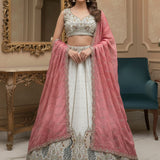 Adorn Bridal Peacock Embroidered Lehenga