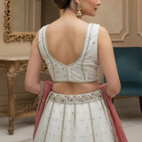 Adorn Bridal Peacock Embroidered Lehenga