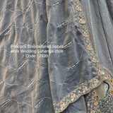 Adorn Bridal Peacock Embroidered Lehenga