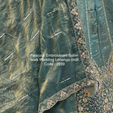 Adorn Bridal Peacock Embroidered Lehenga