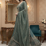 Adorn Bridal Peacock Embroidered Lehenga