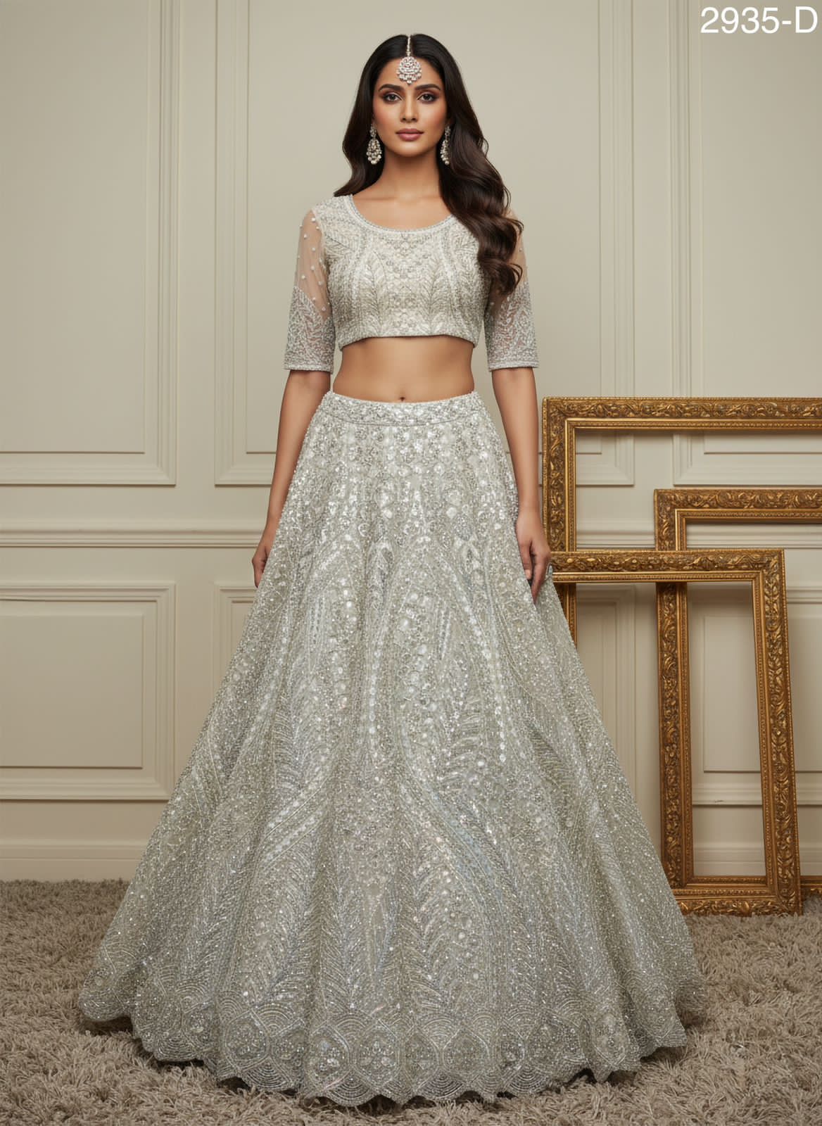 Royal Bridal Motif Work Lehenga