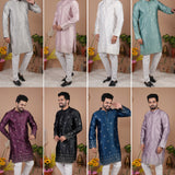 Mens Occasionally Silk Kurta Set