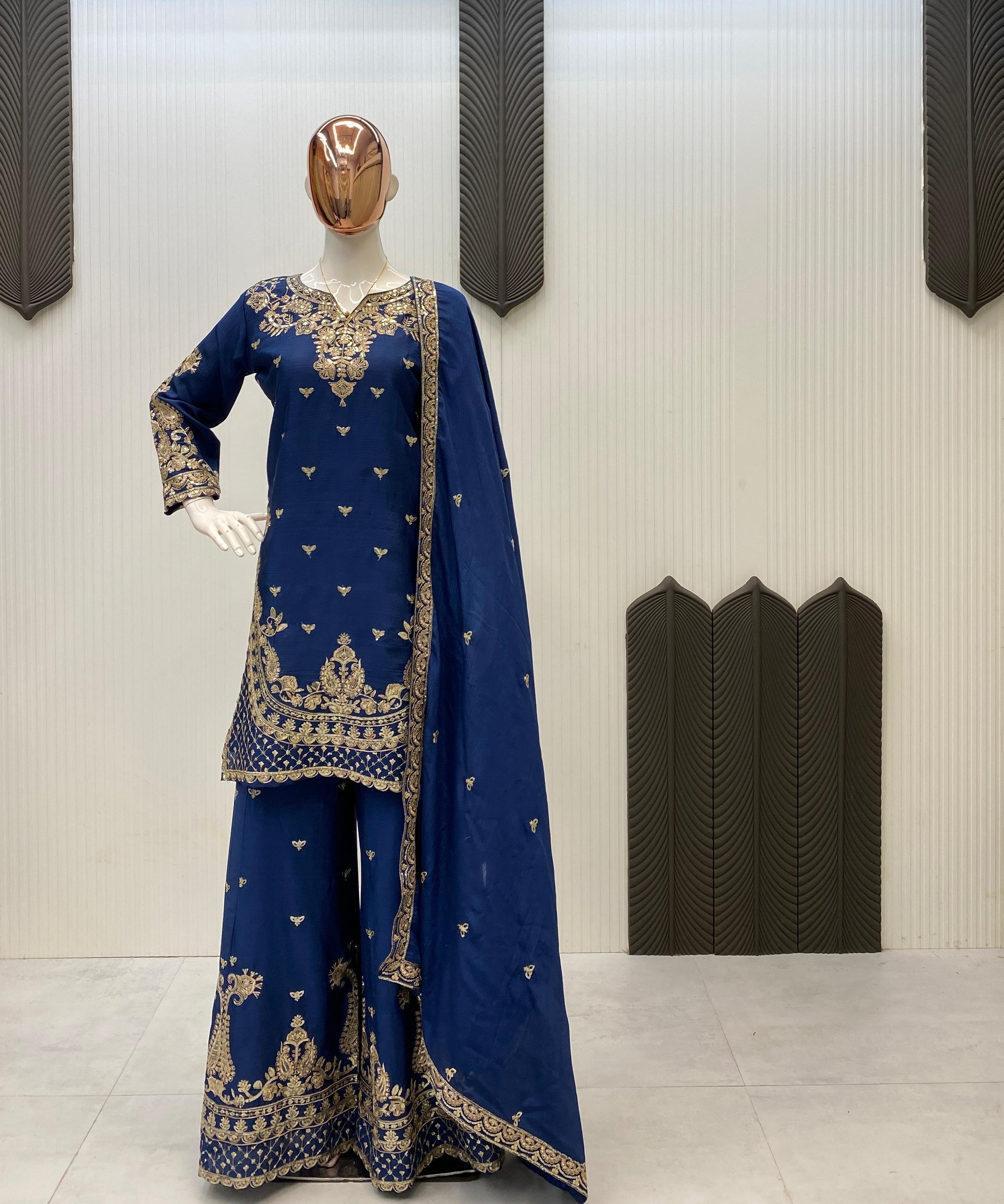 Classy Embroidered Pakistani Suit