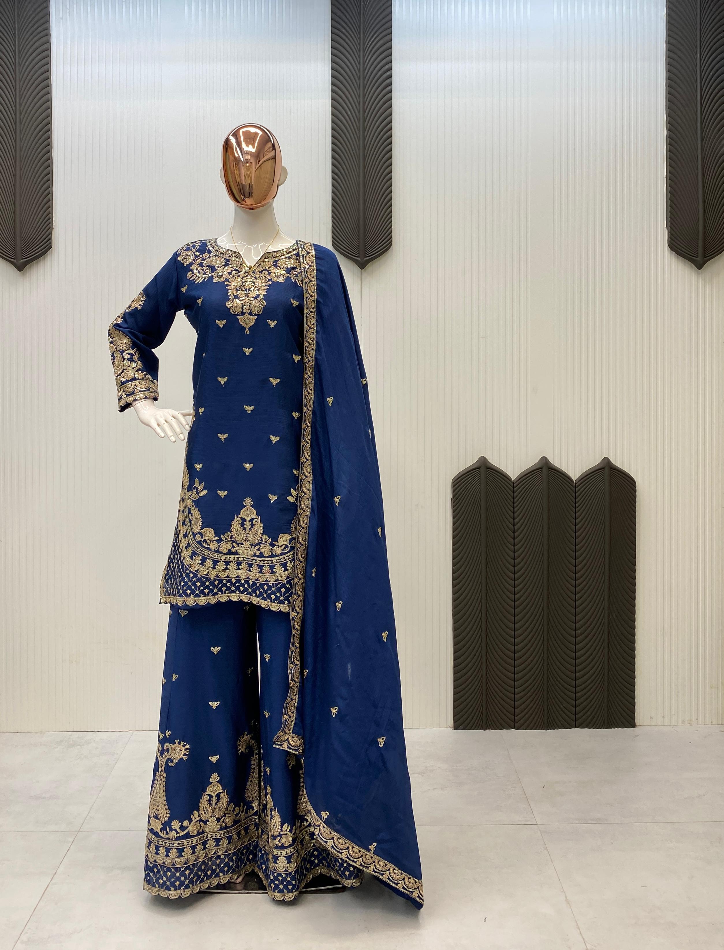 Classy Embroidered Pakistani Suit