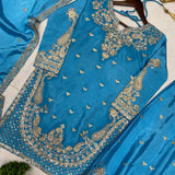 Classy Embroidered Pakistani Suit