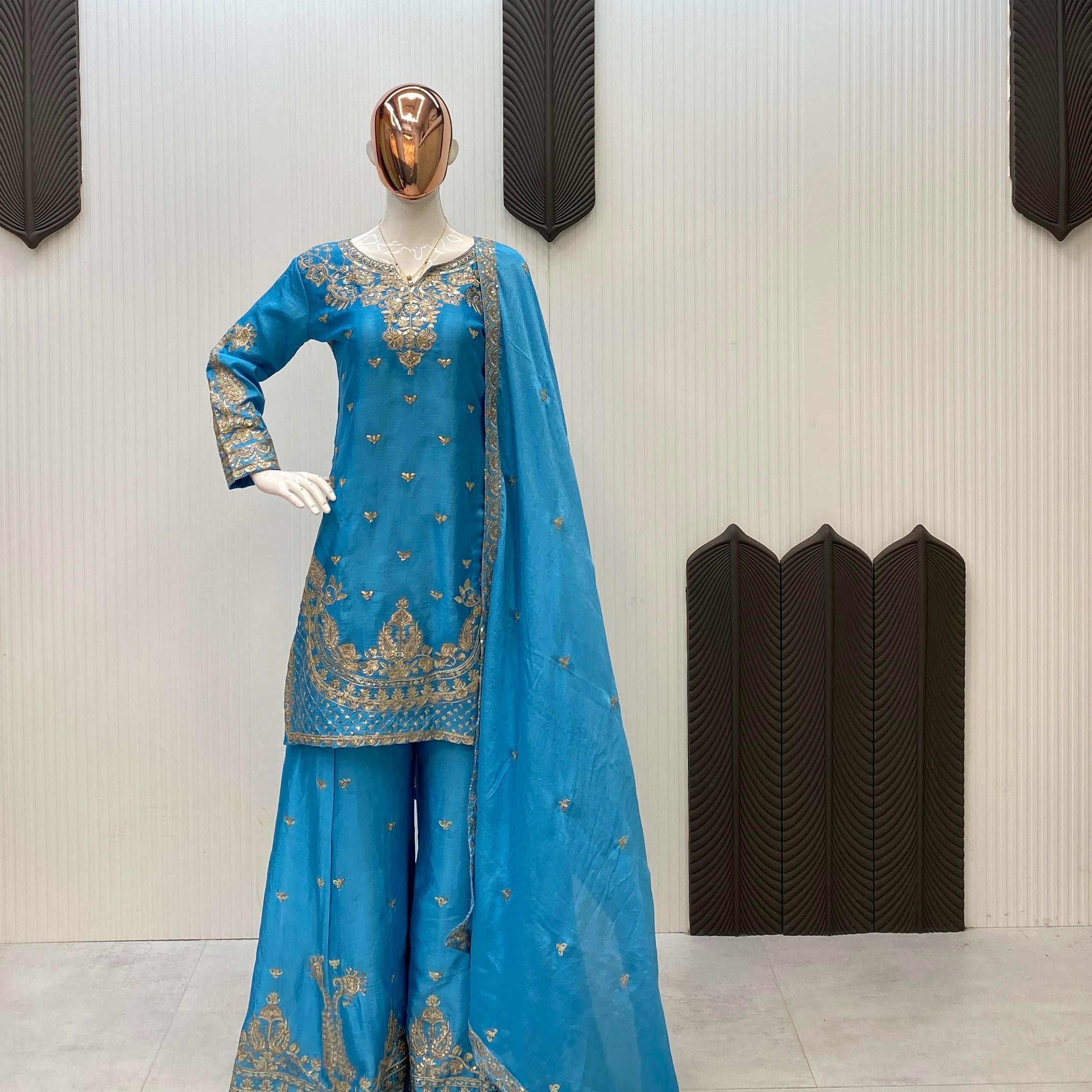 Classy Embroidered Pakistani Suit