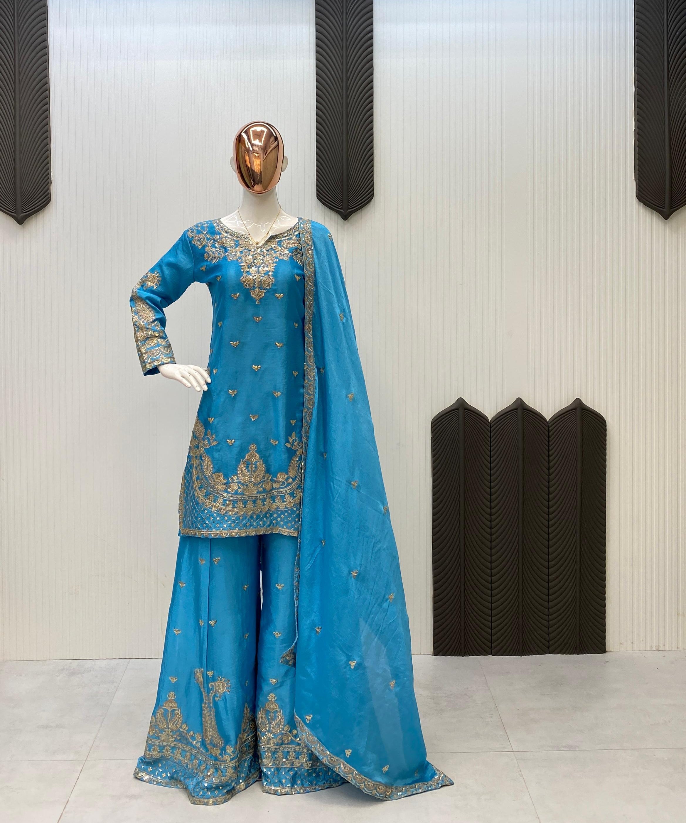 Classy Embroidered Pakistani Suit