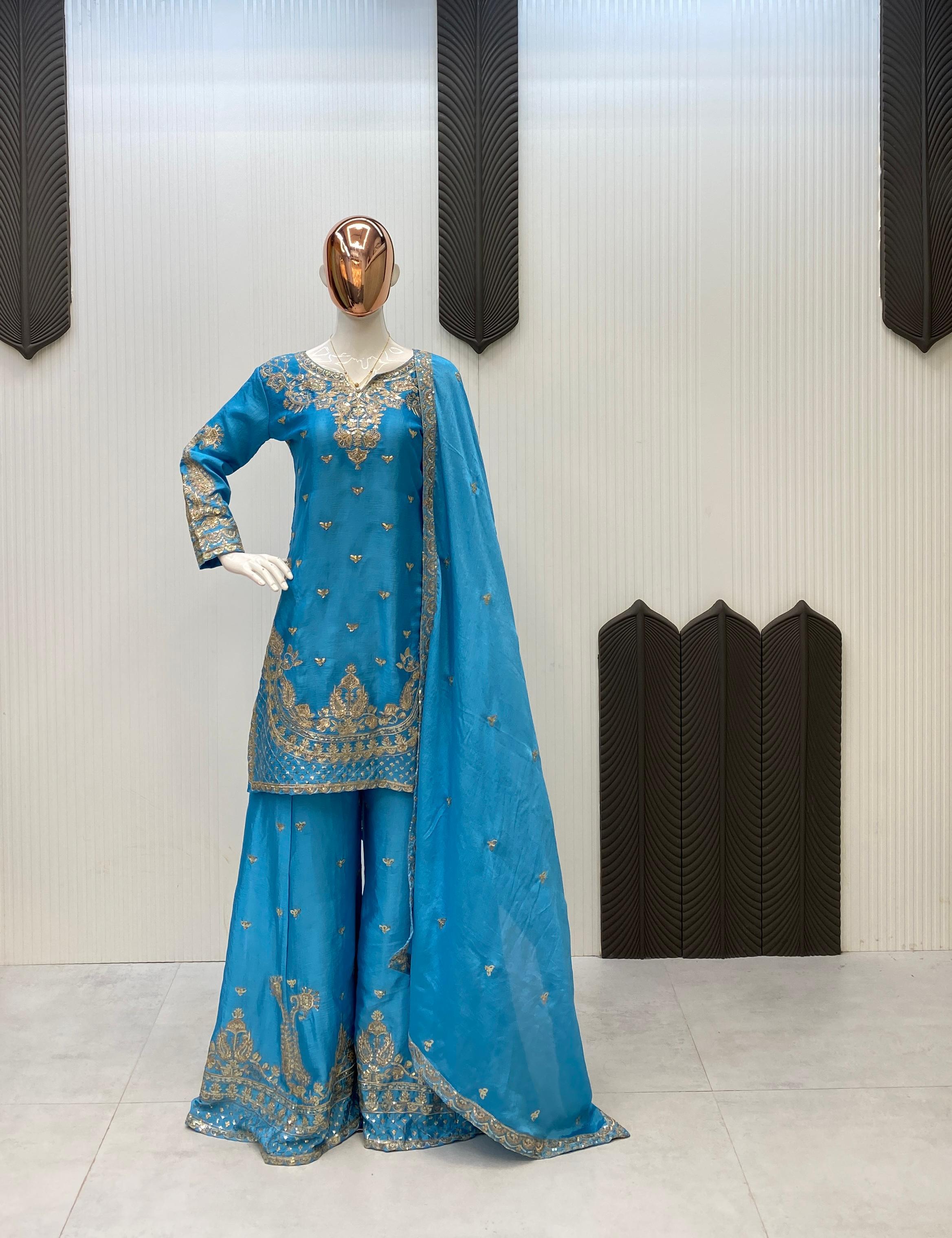 Classy Embroidered Pakistani Suit