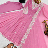 Elegance Embroidered Anarkali Gown