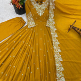 Elegance Embroidered Anarkali Gown