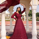 Beautiful Embroidered Anarkali Gown