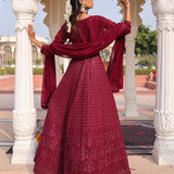 Beautiful Embroidered Anarkali Gown