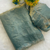 Beautiful Fandy Satin Silk Saree