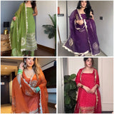 Desirable Bandhej Print Suit