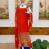 Desirable Bandhej Print Suit