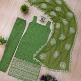 Desirable Bandhej Print Suit