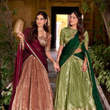 Prathima Silk Zari Weaving Lehenga