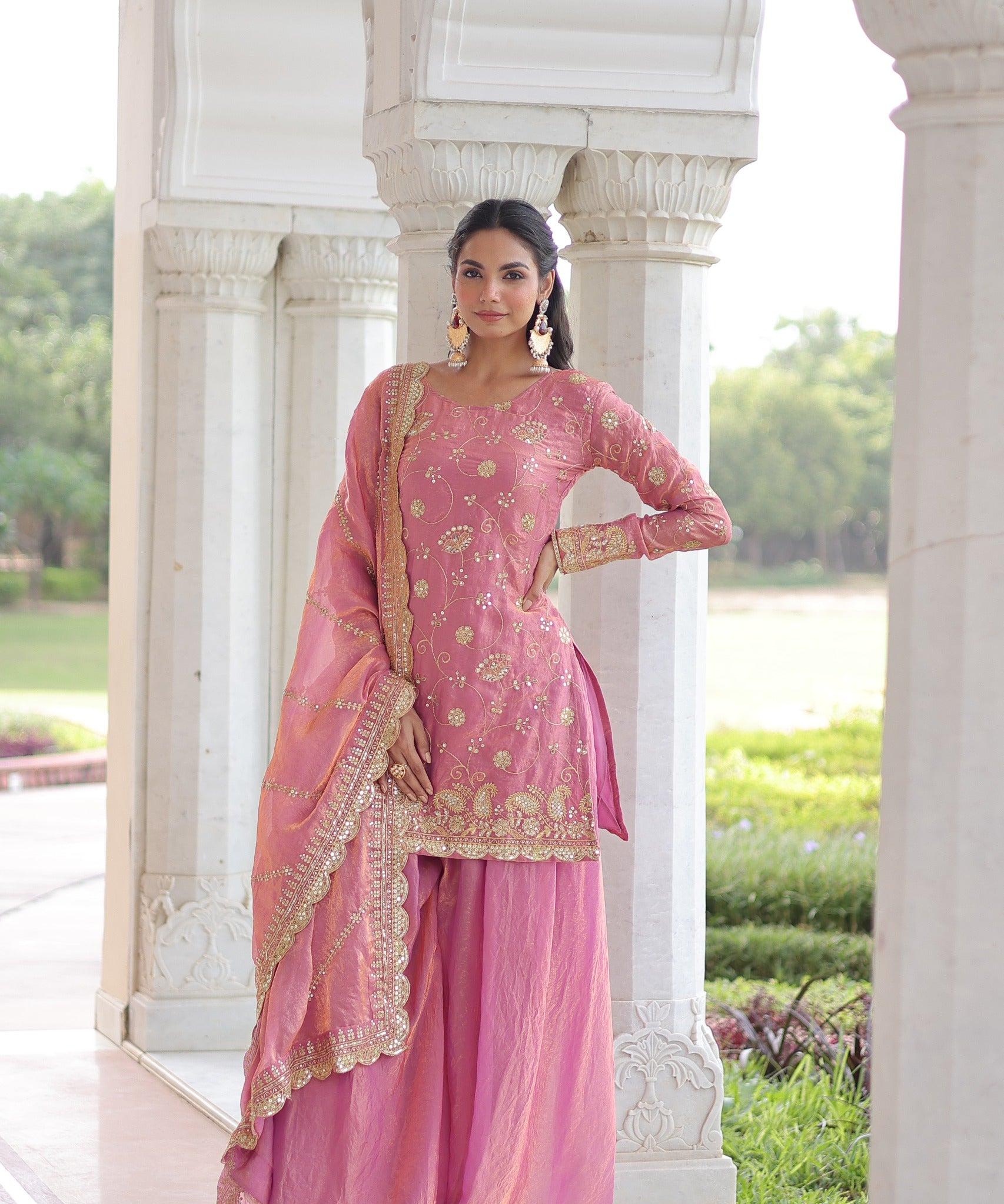 Designer Fendy Embroidered Suit